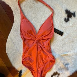 Laundry halter top swimsuit